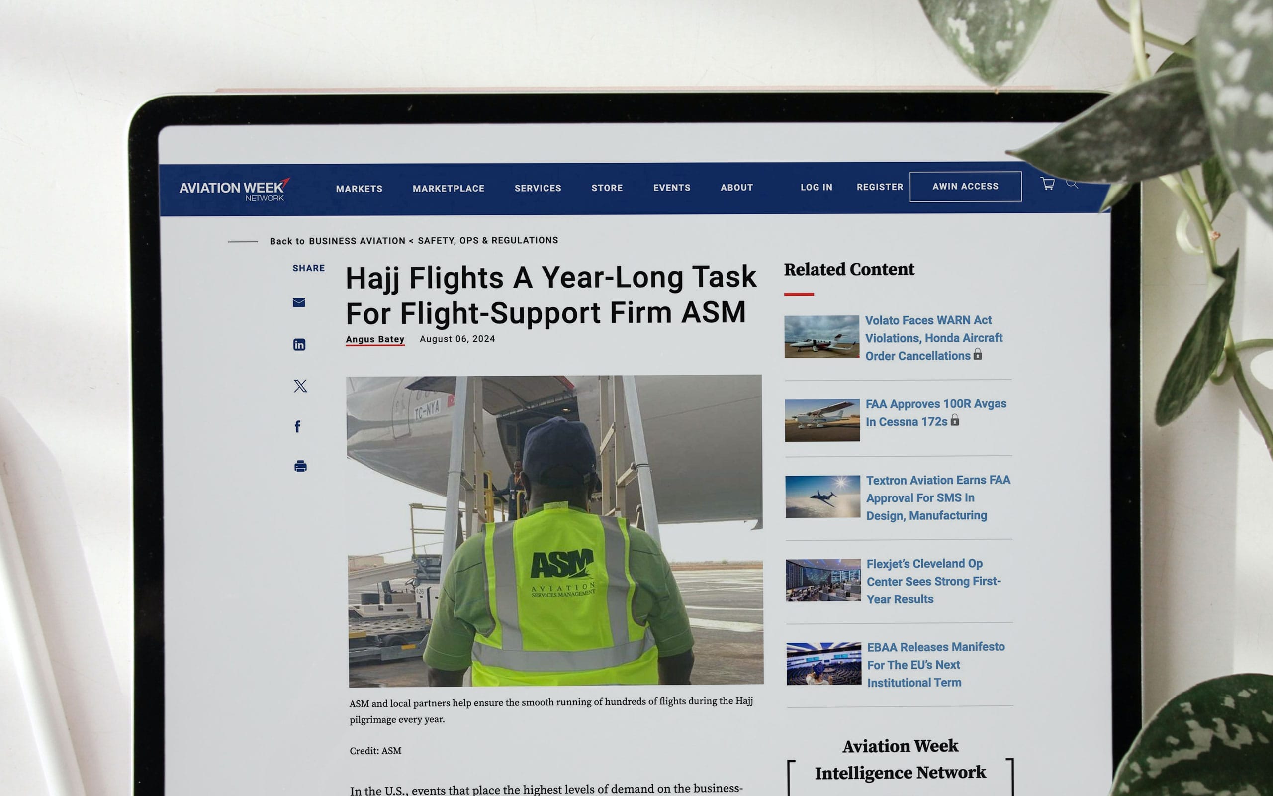 Hajj Flights Flight Support